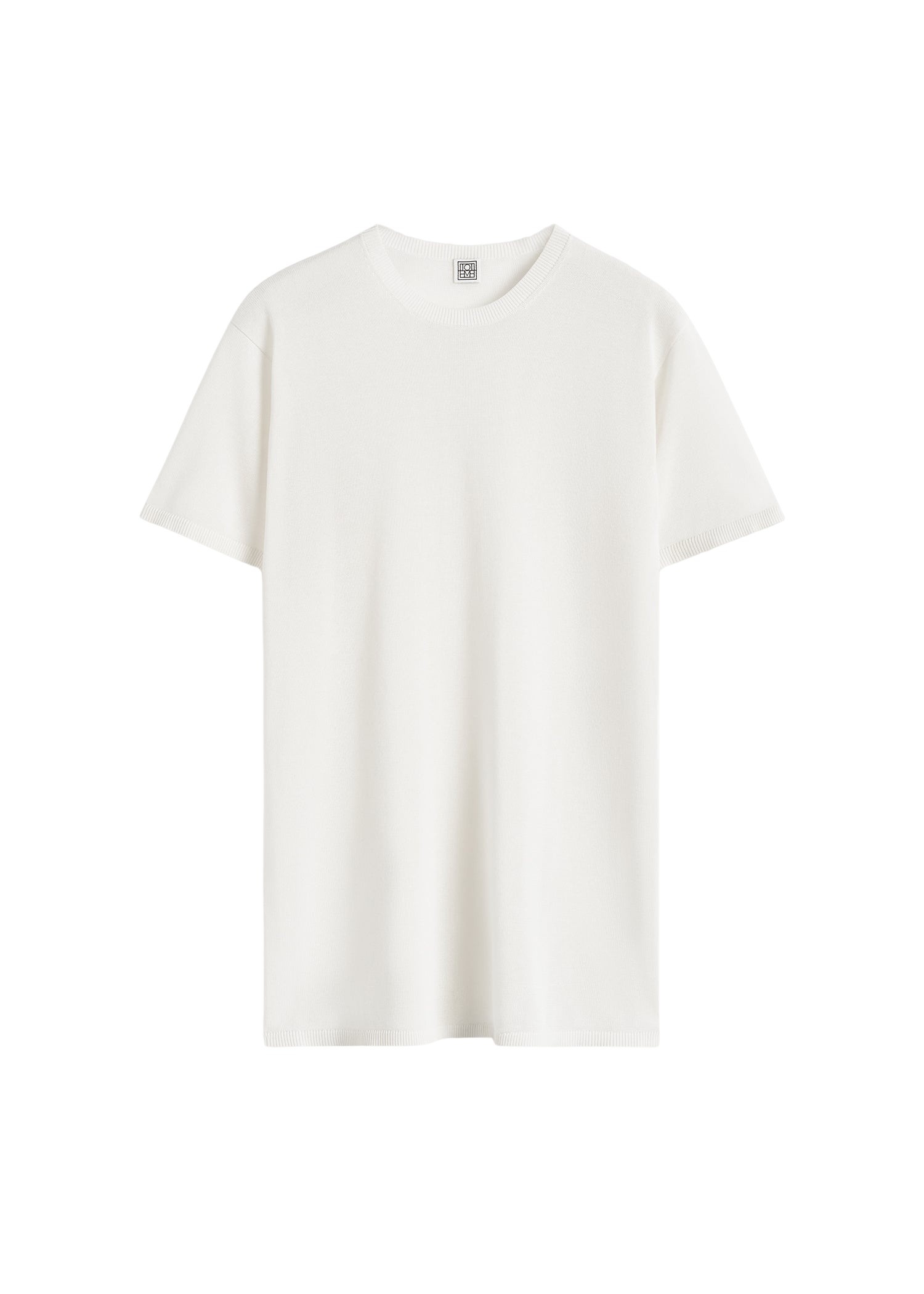 Totême Tee knit in White - Tops - Scandinavian Minimalist Luxury at Coveti