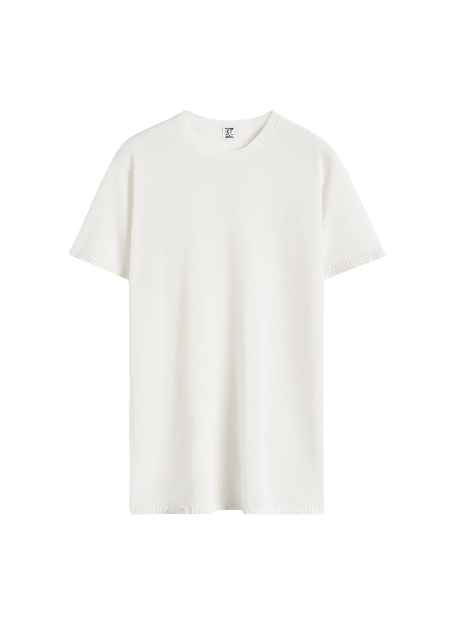 Toteme-Tee-knit-in-White74143_nobg Totême Tee knit in White - Tops - Scandinavian Minimalist Luxury at Coveti