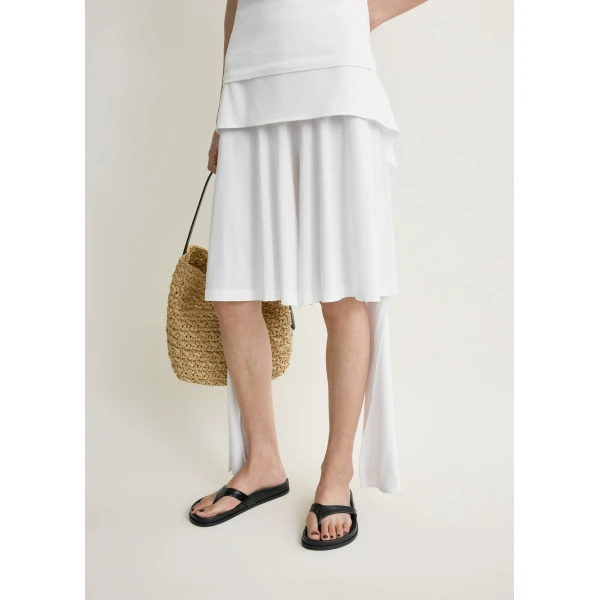 Totême Tie-waist jersey shorts in White - Shorts - Scandinavian Minimalist Luxury at Coveti