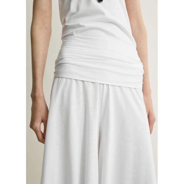 Totême Tie-waist jersey shorts in White - Shorts - Scandinavian Minimalist Luxury at Coveti