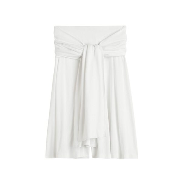 Totême Tie-waist jersey shorts in White - Shorts - Scandinavian Minimalist Luxury at Coveti
