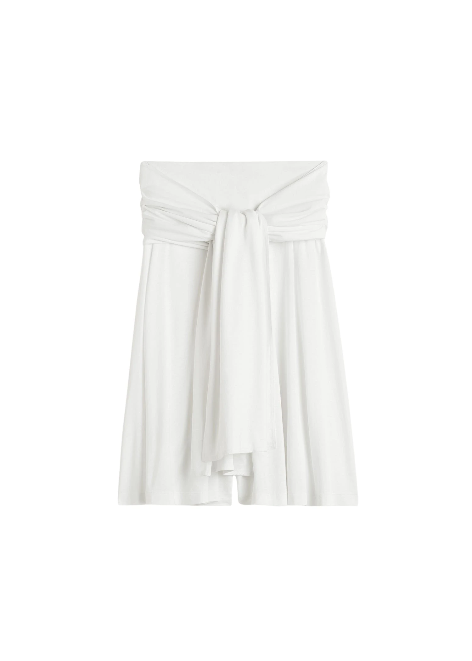 Totême Tie-waist jersey shorts in White - Shorts - Scandinavian Minimalist Luxury at Coveti