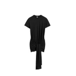 Totême Tie-waist jersey top in Black - Tops - Scandinavian Minimalist Luxury at Coveti