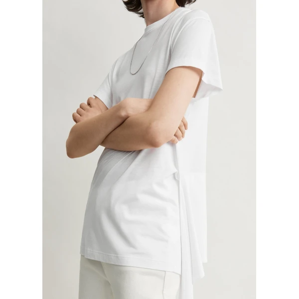 Totême Tie-waist jersey top in White - Tops - Scandinavian Minimalist Luxury at Coveti