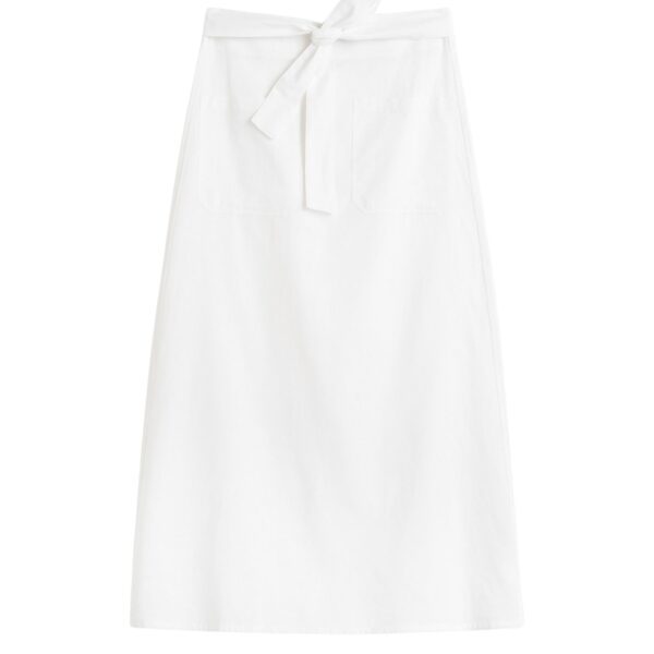 Totême Tie-waist skirt in White - Skirts - Scandinavian Minimalist Luxury at Coveti