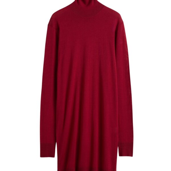 Totême Turtleneck dress in Red - Dresses - Scandinavian Minimalist Luxury at Coveti