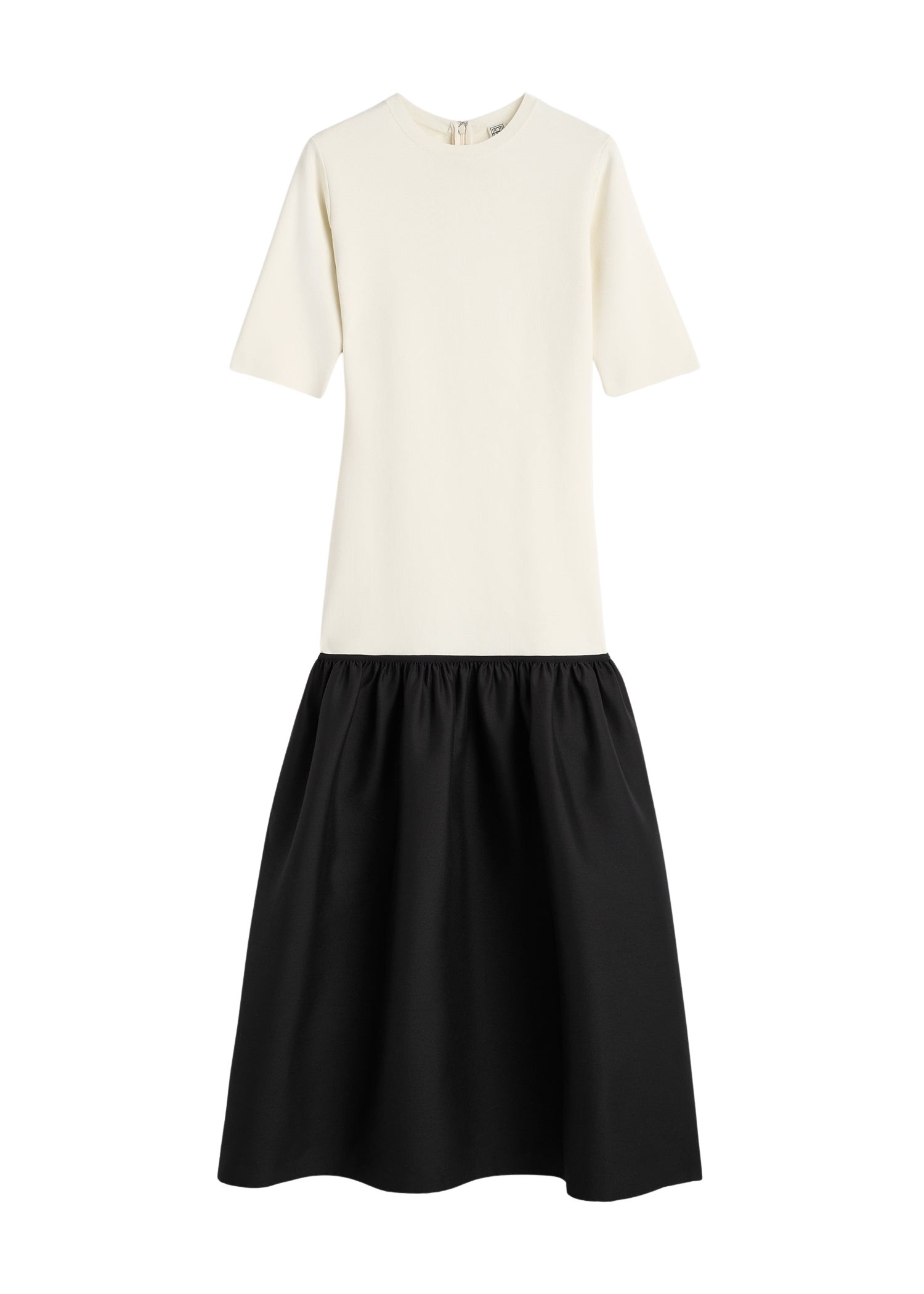 Totême Twinflower tee dress in Ecru - Dresses - Scandinavian Minimalist Luxury at Coveti