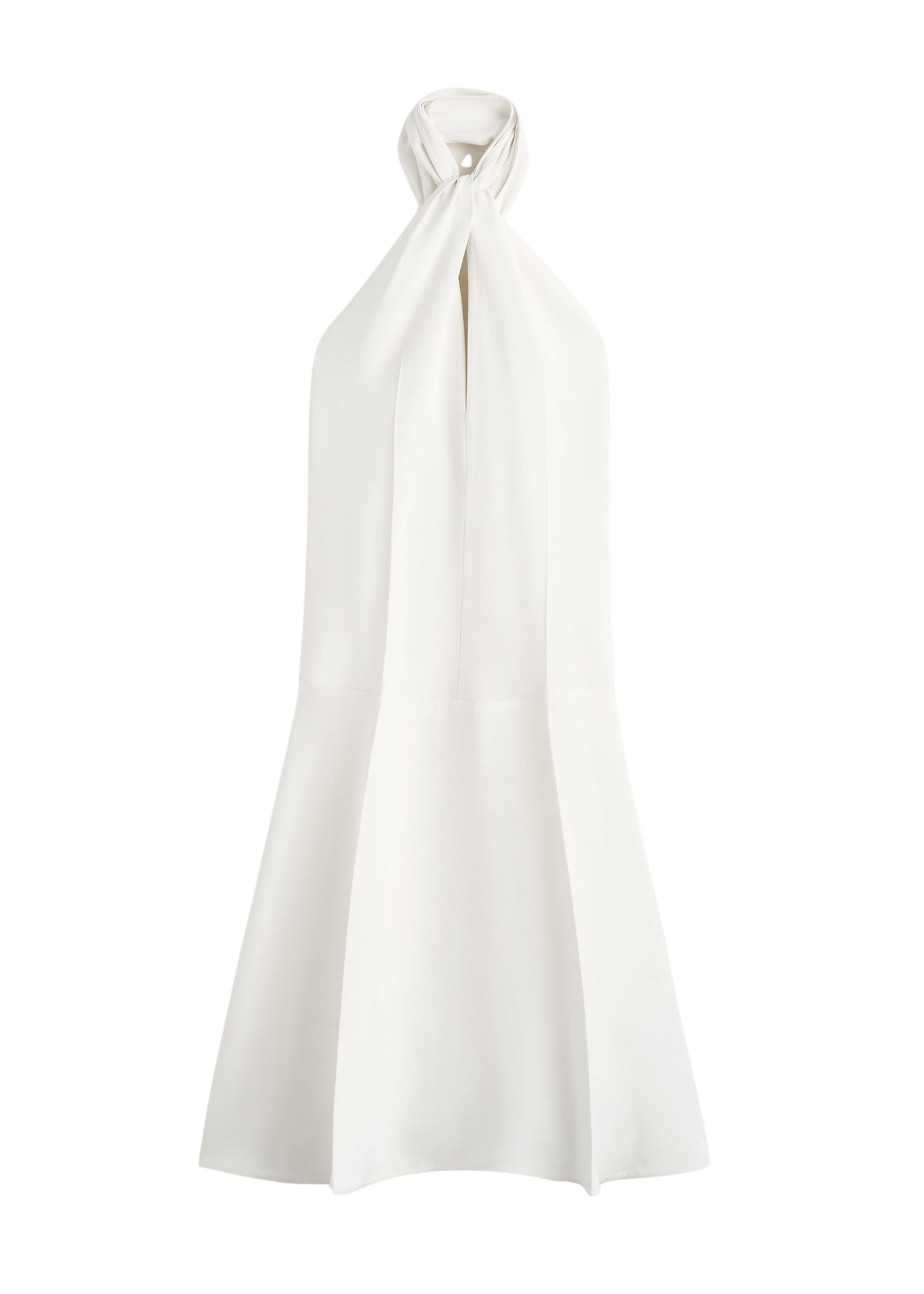 Totême Twist halter dress in Ecru - Dresses - Scandinavian Minimalist Luxury at Coveti