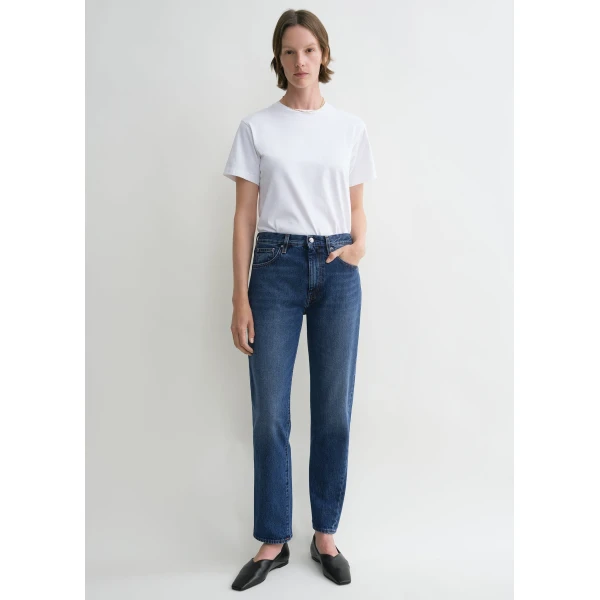 Totême Twisted seam denim in Washed blue - Pants - Scandinavian Minimalist Luxury at Coveti