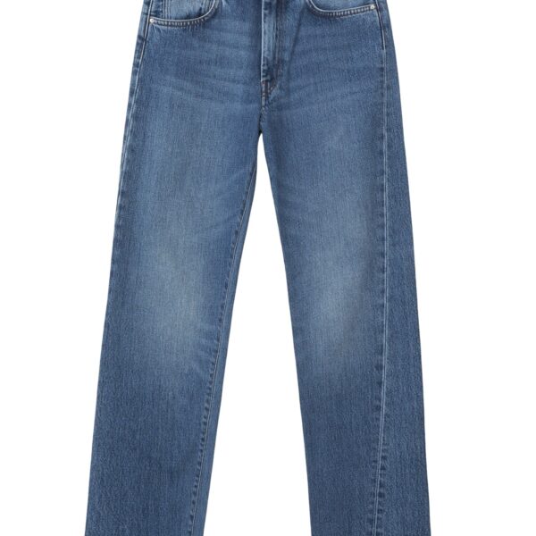Totême Twisted seam denim in Washed blue - Pants - Scandinavian Minimalist Luxury at Coveti