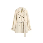 Totême Washed cotton trench in Stone - Coats - Scandinavian Minimalist Luxury at Coveti