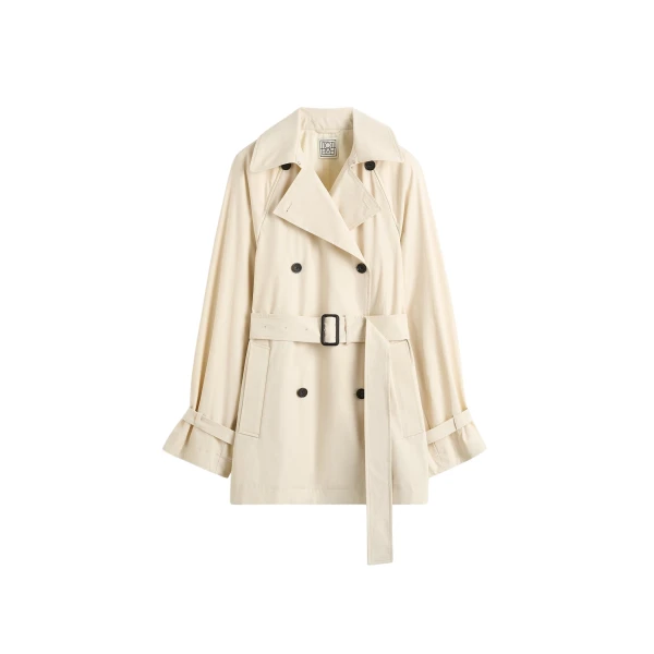 Toteme Washed cotton trench in Stone Coat