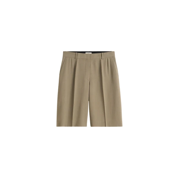 Toteme Wide fluid shorts in Taupe