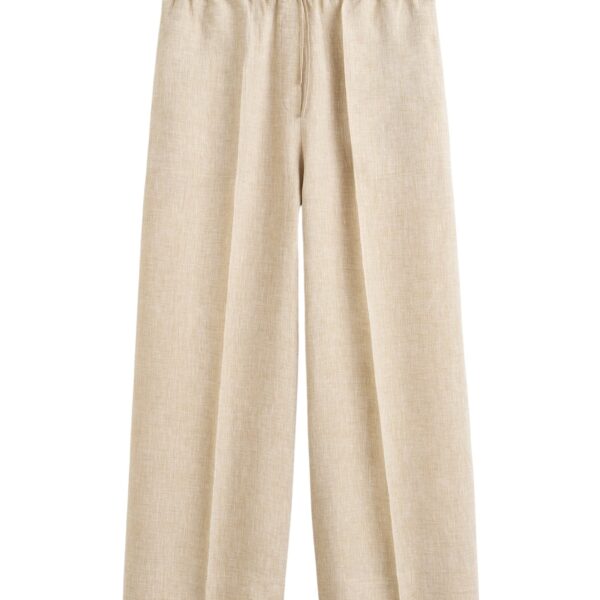 Totême Wide summer trousers in Natural - Pants - Scandinavian Minimalist Luxury at Coveti