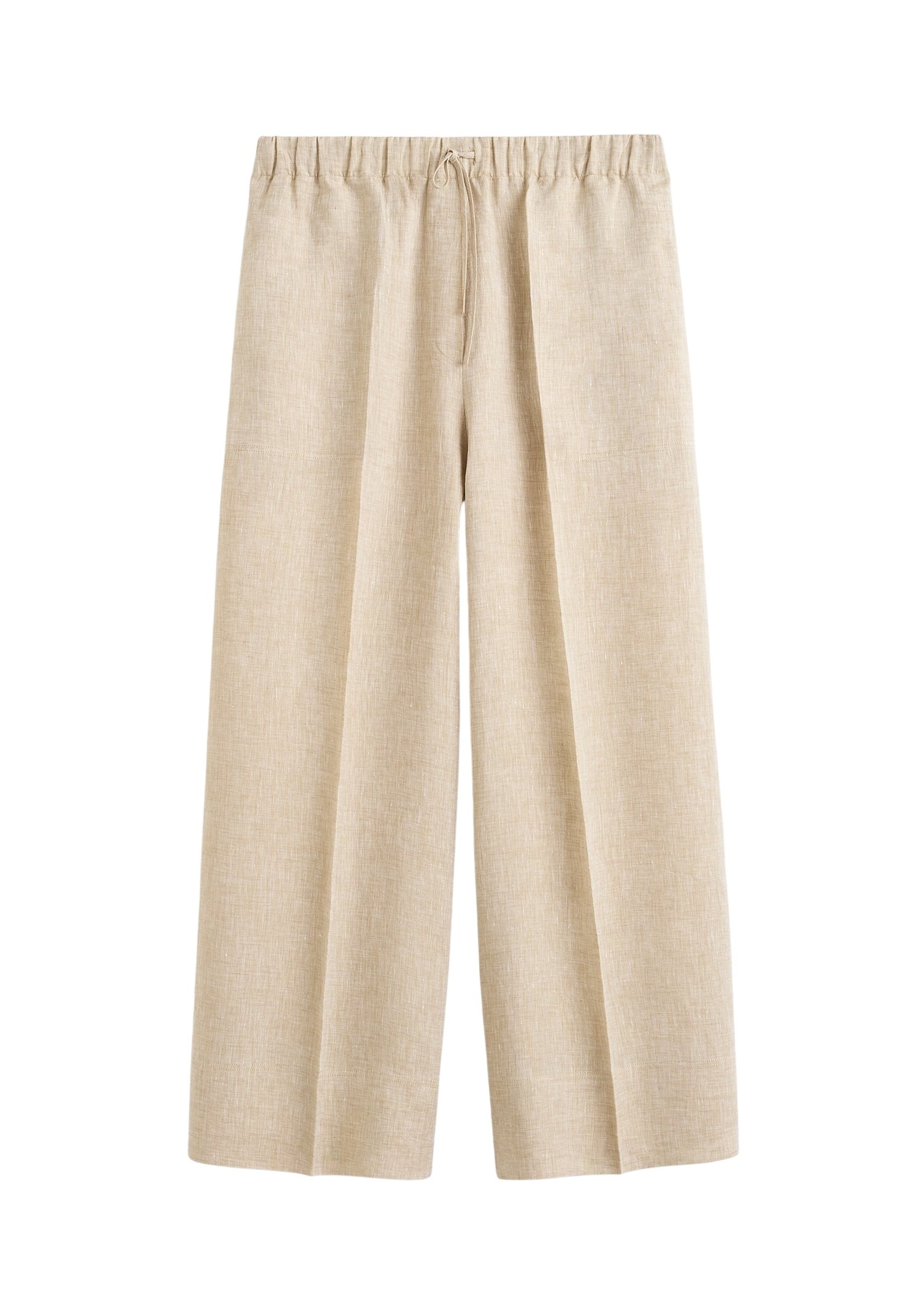 Totême Wide summer trousers in Natural - Pants - Scandinavian Minimalist Luxury at Coveti