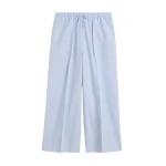 Totême Wide summer trousers in Sky - Pants - Scandinavian Minimalist Luxury at Coveti