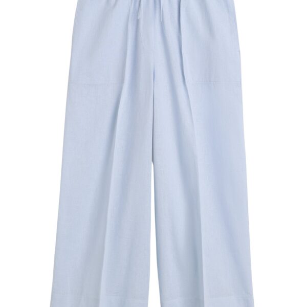 Totême Wide summer trousers in Sky - Pants - Scandinavian Minimalist Luxury at Coveti