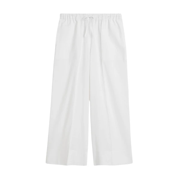 Toteme Wide summer trousers in White