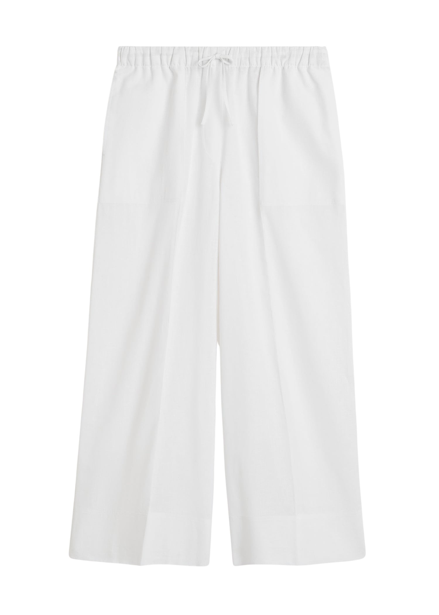 Totême Wide summer trousers in White - Pants - Scandinavian Minimalist Luxury at Coveti