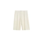 Totême Wide tailored shorts in Ecru - Shorts - Scandinavian Minimalist Luxury at Coveti