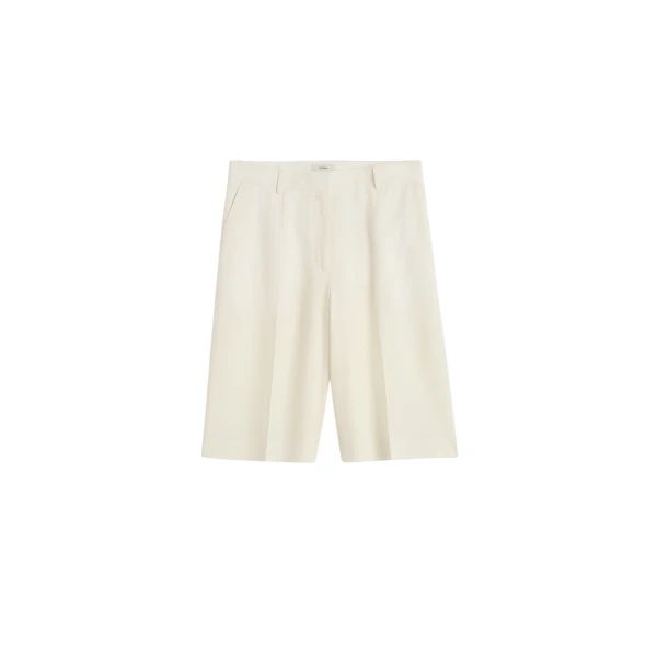 Toteme Wide tailored shorts in Ecru