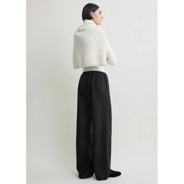 Totême Winter pj bottoms in Black - Pants - Scandinavian Minimalist Luxury at Coveti