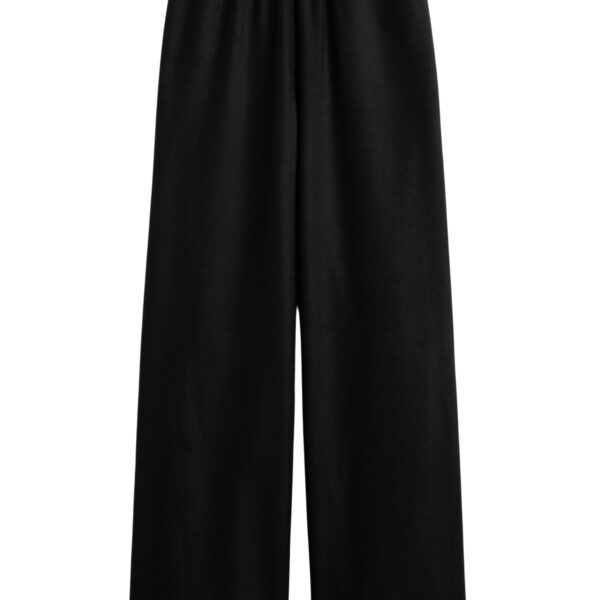 Totême Winter pj bottoms in Black - Pants - Scandinavian Minimalist Luxury at Coveti