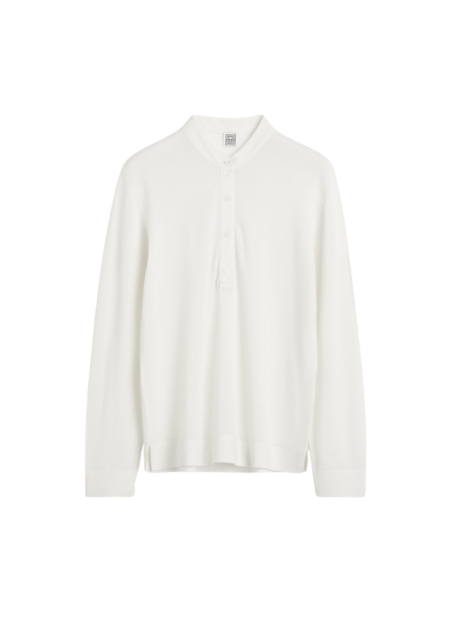 Totême Wool silk knit in Off-white - Knitwear - Scandinavian Minimalist Luxury at Coveti