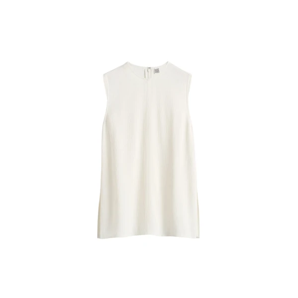 Toteme Woven stripe top in Meringue
