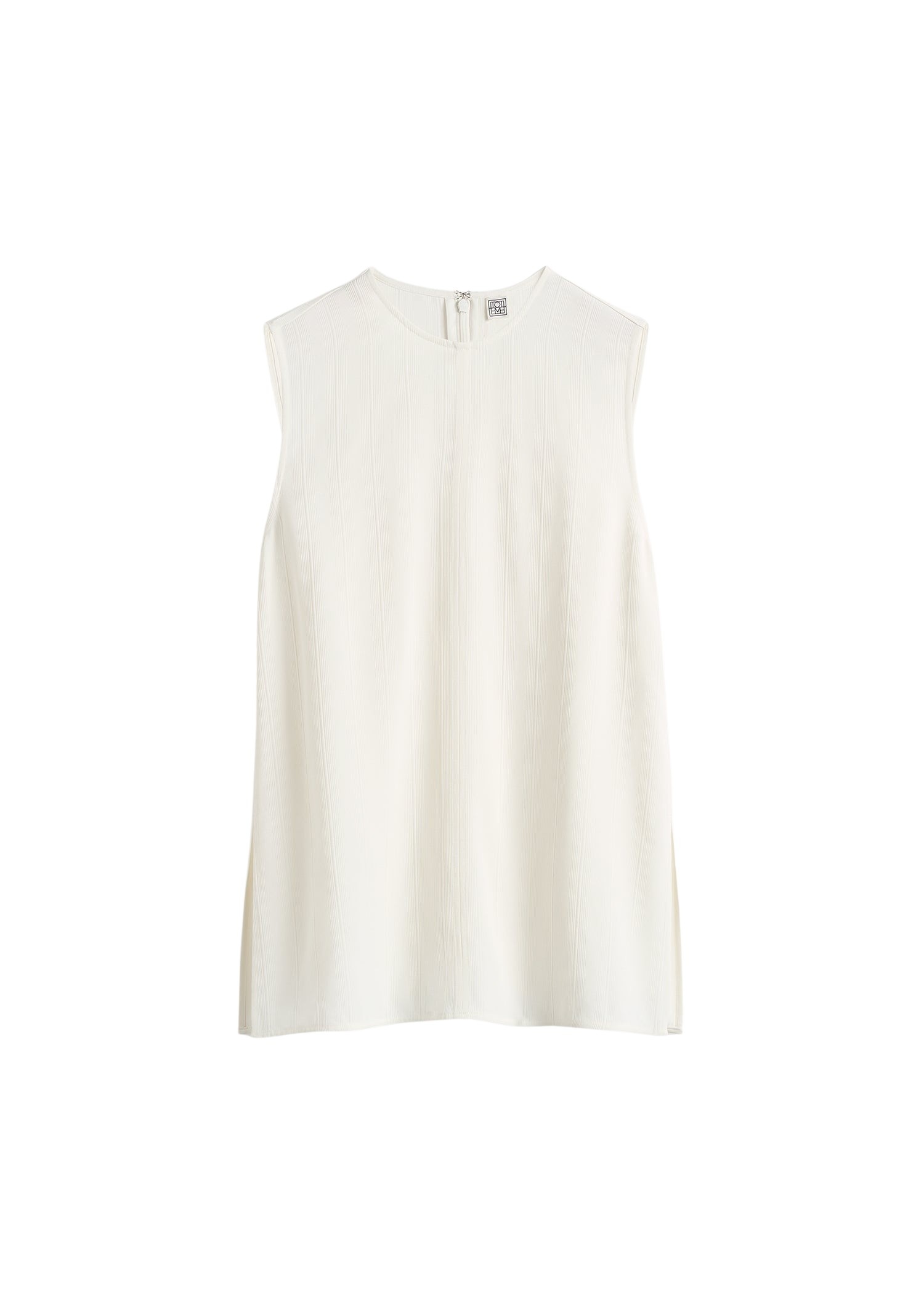 Totême Woven stripe top in Meringue - Tops - Scandinavian Minimalist Luxury at Coveti