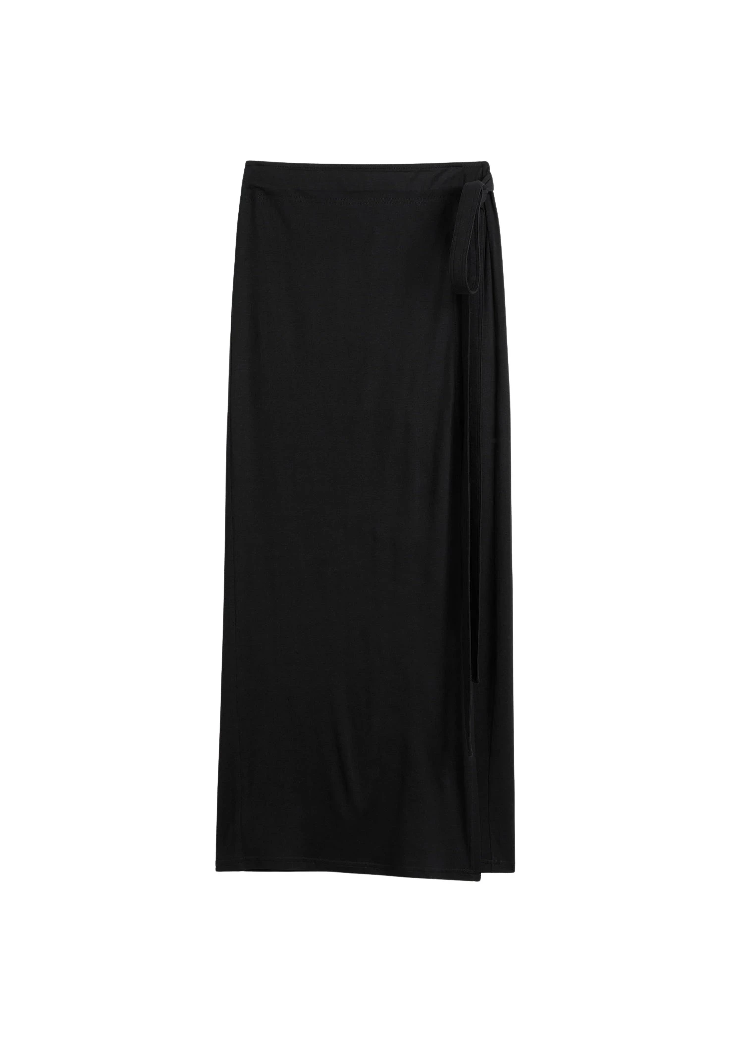 Toteme-Wrap-skirt-in-Black40494_nobg Totême Wrap skirt in Black - Skirts - Scandinavian Minimalist Luxury at Coveti