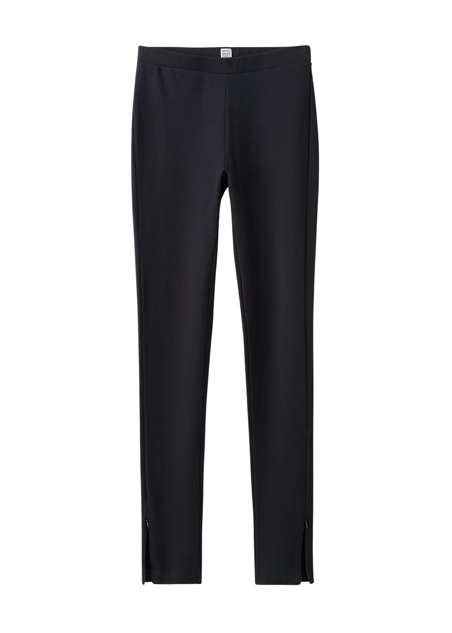 Totême Zip leggings in Black - Pants - Scandinavian Minimalist Luxury at Coveti