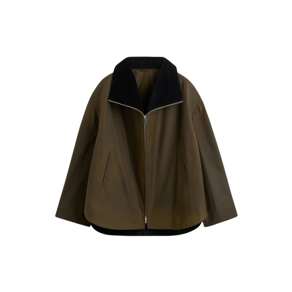 Toteme Zipped country jacket in Bark