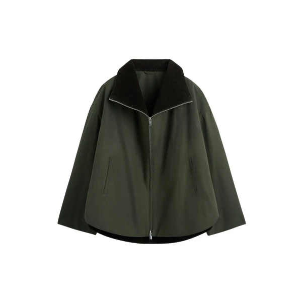 Toteme Zipped country jacket in Forest
