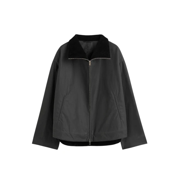 Toteme Zipped country jacket in Washed black
