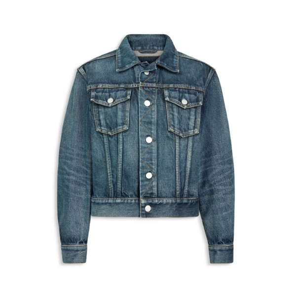 Alaïa Trucker Denim Jacket - ALAÏA Jackets - Laser Cut Luxury - Shop at Coveti