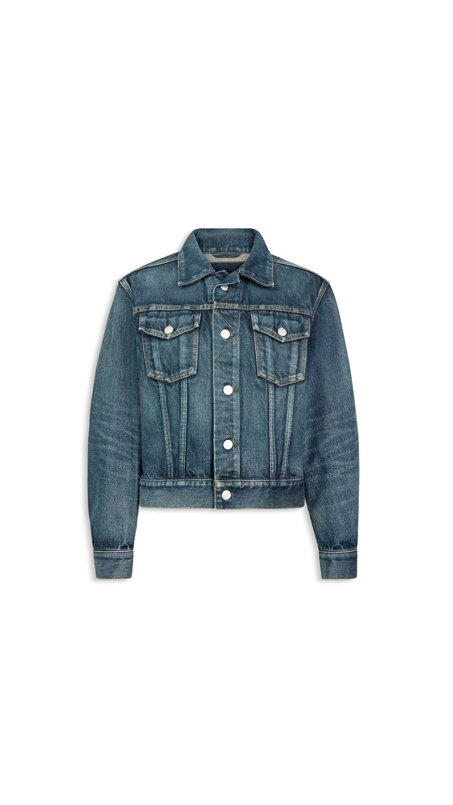 Alaïa Trucker Denim Jacket - ALAÏA Jackets - Laser Cut Luxury - Shop at Coveti Alaïa Trucker Denim Jacket - ALAÏA Jackets - Laser Cut Luxury - Shop at Coveti