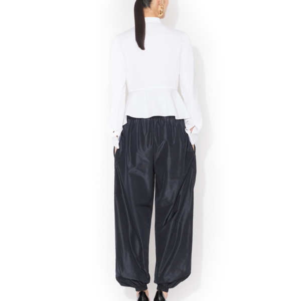 Alaïa Tuxedo Cotton Poplin Shirt - ALAÏA Tops - Laser Cut Luxury - Shop at Coveti