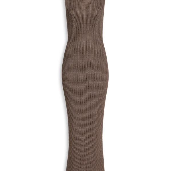 Alaïa Waffle Godets Midi Dress - ALAÏA Dresses - Laser Cut Luxury - Shop at Coveti