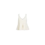 Alaïa Waffle Godets Tank Top - ALAÏA Tops - Laser Cut Luxury - Shop at Coveti