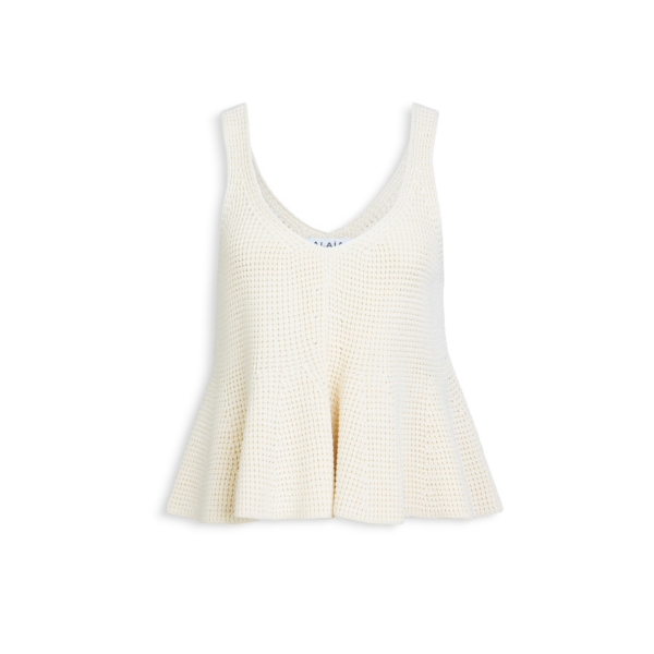 Waffle Godets Tank Top