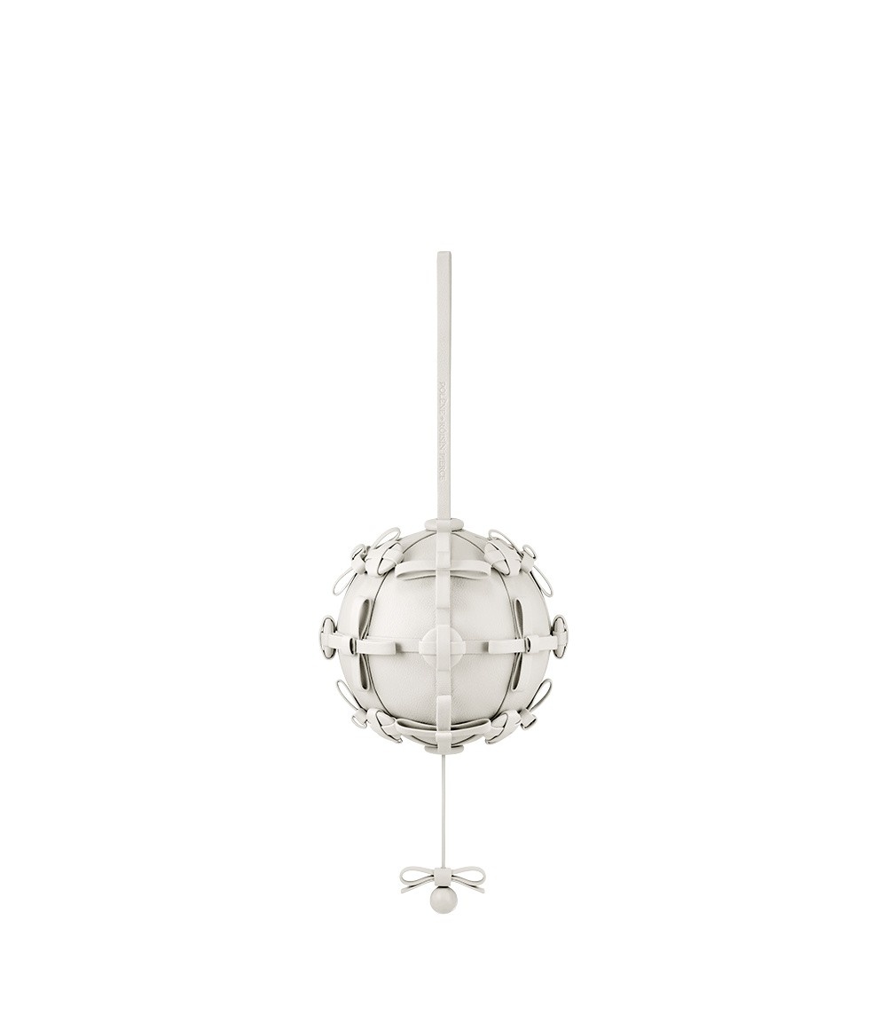 Polène Button Bow Sphere in Porcelain Button Bow Sphere in Porcelain - Clutch Bags - Parisian Luxury Leather Bag at Coveti