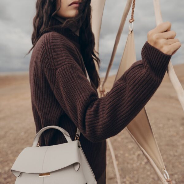 Polène Mokki Mini in Chalk Mokki Mini in Chalk - Mini Bags - Parisian Luxury Leather Bag at Coveti