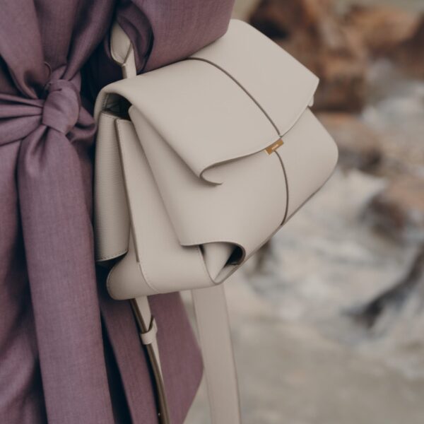 Polène Mokki in Chalk Mokki in Chalk - Shoulder & Crossbody Bags - Parisian Luxury Leather Bag at Coveti