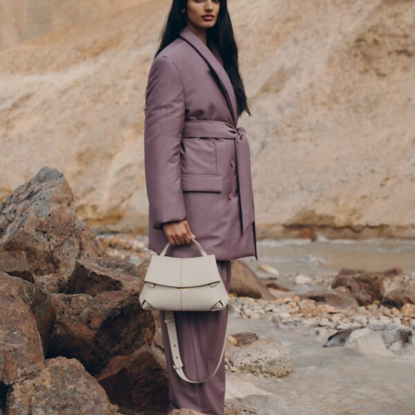 Polène Mokki in Chalk Mokki in Chalk - Shoulder & Crossbody Bags - Parisian Luxury Leather Bag at Coveti