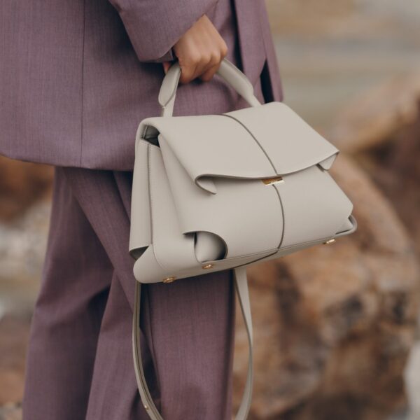 Polène Mokki in Chalk Mokki in Chalk - Shoulder & Crossbody Bags - Parisian Luxury Leather Bag at Coveti