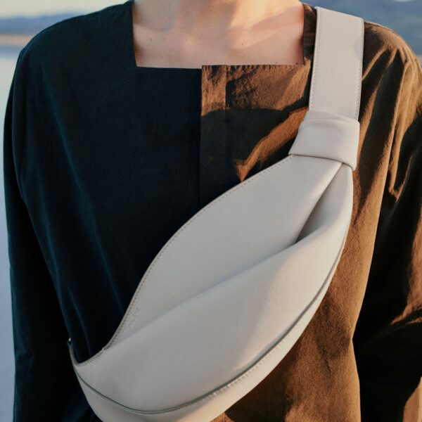 Polène Neyu in Chalk Neyu in Chalk - Shoulder & Crossbody Bags - Parisian Luxury Leather Bag at Coveti