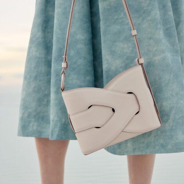 Polène Nodde in Chalk Nodde in Chalk - Shoulder & Crossbody Bags - Parisian Luxury Leather Bag at Coveti