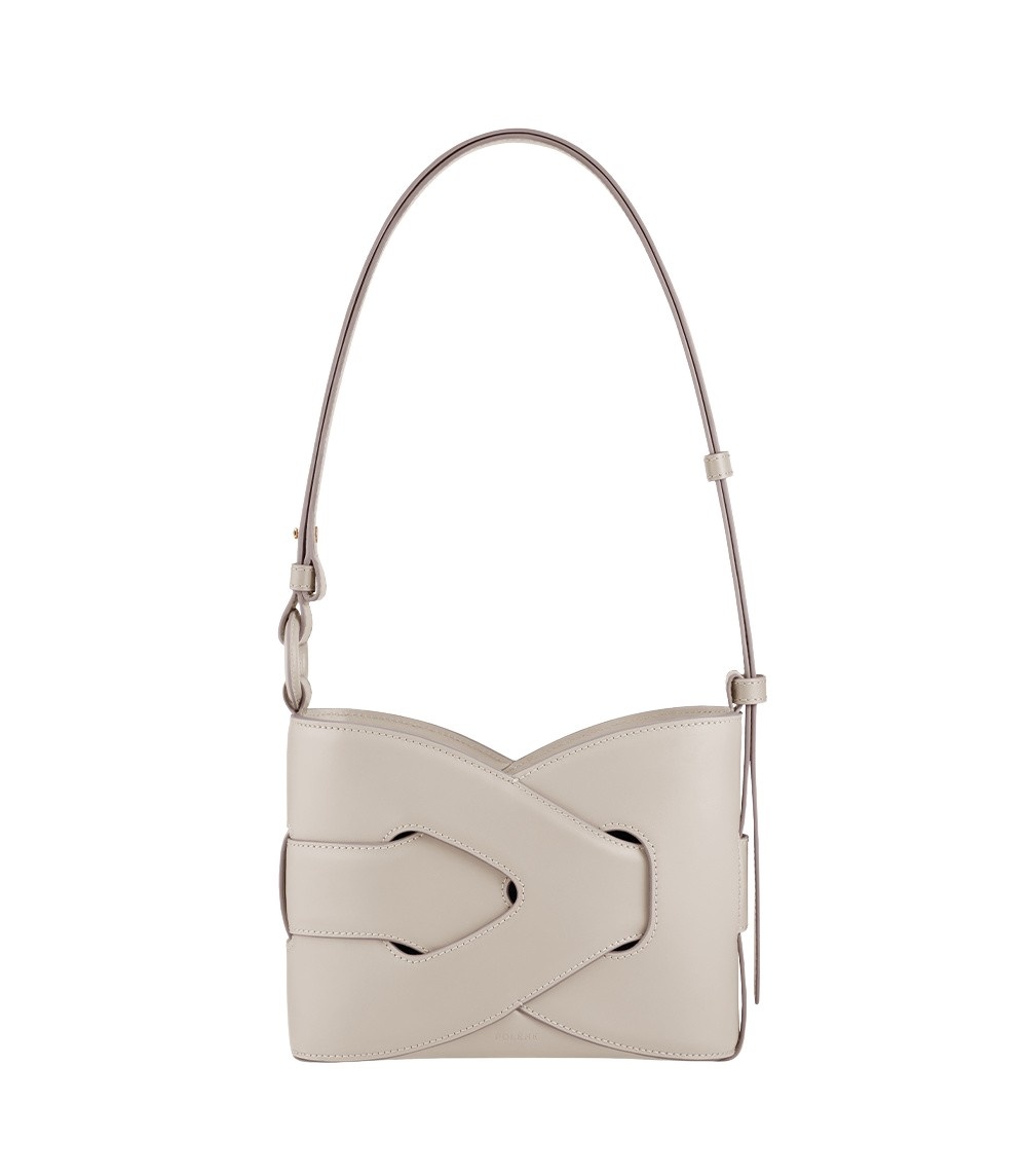 Polène Nodde in Chalk Nodde in Chalk - Shoulder & Crossbody Bags - Parisian Luxury Leather Bag at Coveti