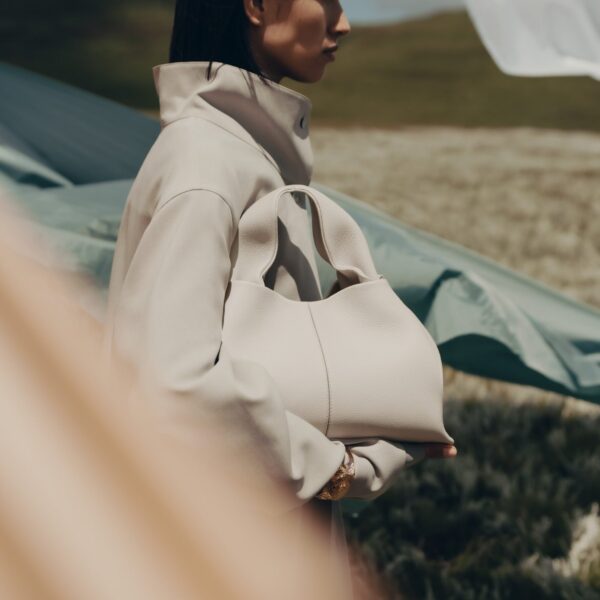 Polène Numéro Neuf in Chalk Numéro Neuf in Chalk - Shoulder & Crossbody Bags - Parisian Luxury Leather Bag at Coveti